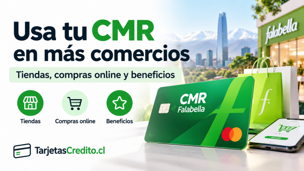Tarjeta CMR Falabella para compras en tiendas, comercios online y beneficios en Chile