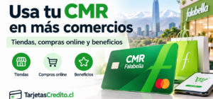 Tarjeta CMR Falabella para compras en tiendas, comercios online y beneficios en Chile
