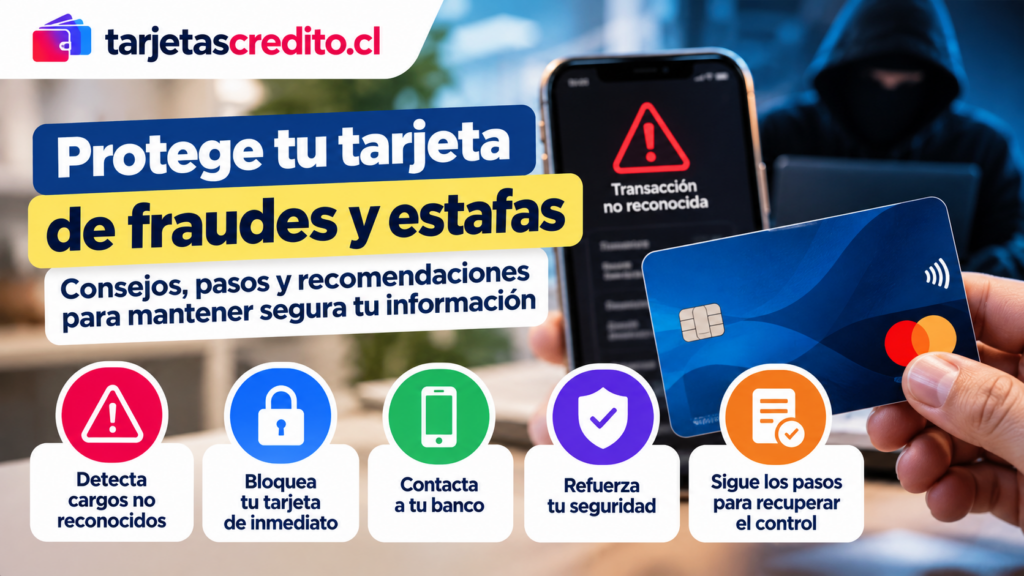 Consejos para detectar fraudes con tarjetas, bloquear el plástico, contactar al banco, reforzar la seguridad y recuperar el control ante cargos no reconocidos.