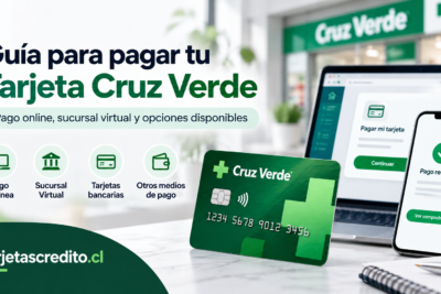 Guía visual para pagar la Tarjeta Cruz Verde online mediante sucursal virtual y medios de pago disponibles