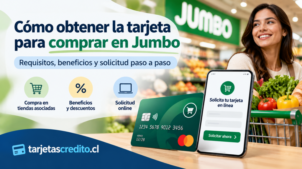 Tarjeta para comprar en Jumbo con beneficios, descuentos y opción de solicitud online en Chile