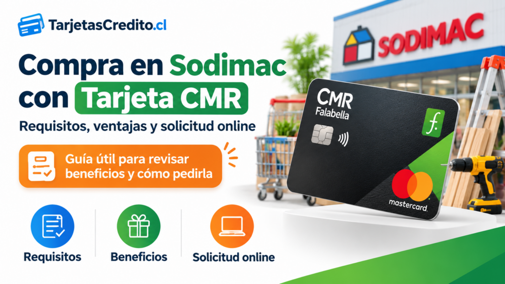 Compra en Sodimac con tarjeta CMR: requisitos, beneficios y solicitud online en Chile