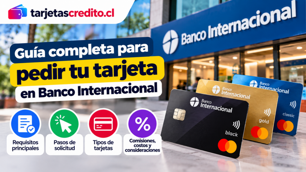 Tarjetas Mastercard de Banco Internacional con información sobre requisitos, pasos de solicitud, tipos de tarjetas y principales costos asociados.