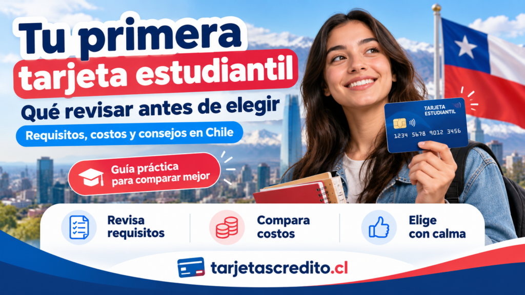 Primera tarjeta de crédito para estudiantes en Chile con requisitos, costos y consejos para comparar antes de elegir