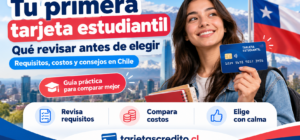 Primera tarjeta de crédito para estudiantes en Chile con requisitos, costos y consejos para comparar antes de elegir