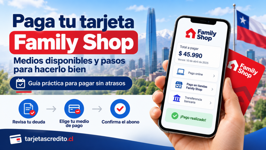 Cómo pagar la Tarjeta Family Shop
