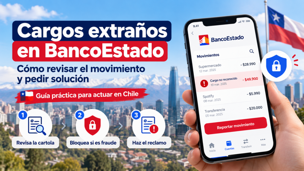 Cargo no reconocido en BancoEstado