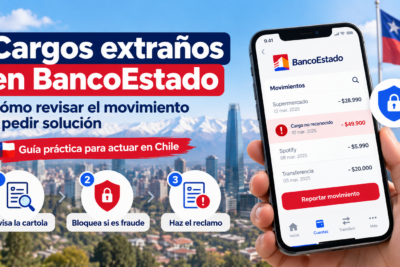 Cargo no reconocido en BancoEstado