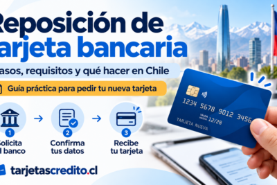 Reposición de tarjeta bancaria en Chile con pasos para solicitarla, confirmar tus datos y recibir una nueva tarjeta