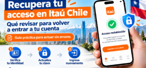 No puedo ingresar a Itaú Chile