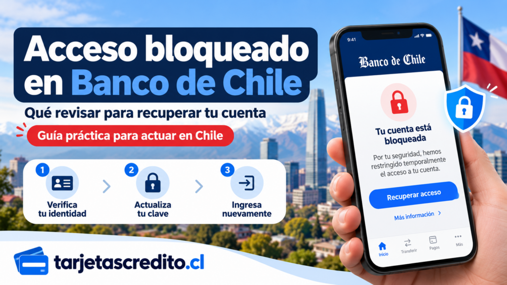 Tarjeta Banco de Chile bloqueada