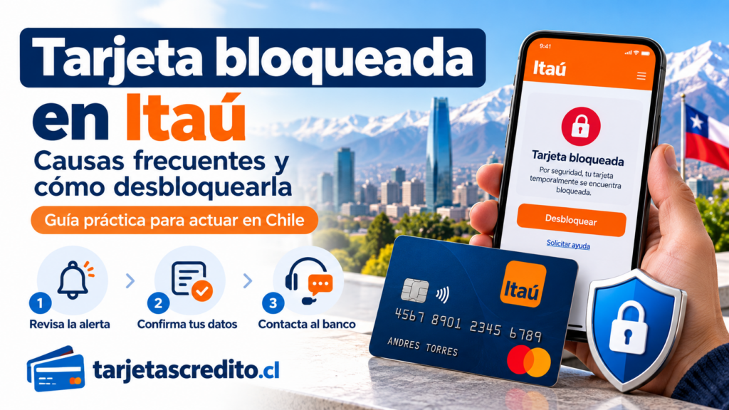 Tarjeta Itaú bloqueada