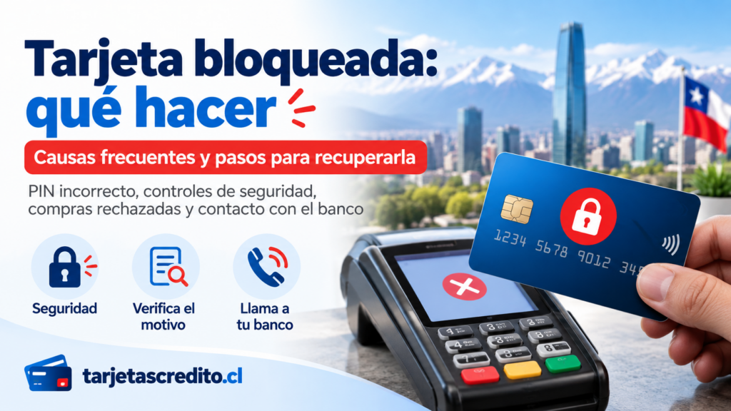 Tarjeta bancaria bloqueada