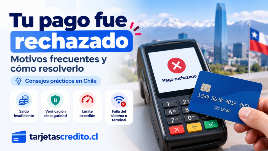 Tarjeta rechazada al pagar