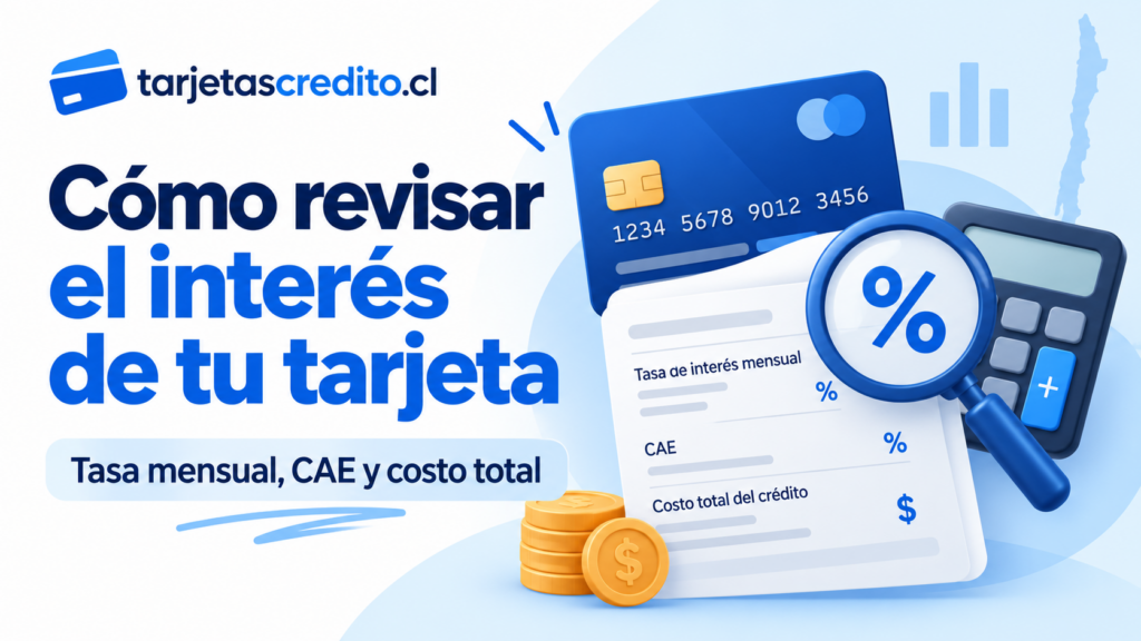 Cómo revisar la tasa de interés, CAE y costo total de una tarjeta de crédito