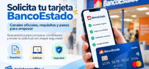 Solicitud de tarjeta de crédito BancoEstado por canales oficiales, con requisitos, evaluación y medidas de seguridad