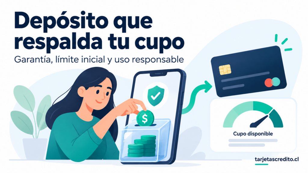 Depósito de garantía que respalda el cupo disponible de una tarjeta de crédito.