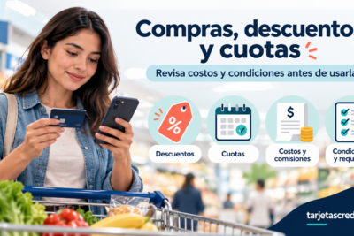 Descuentos, pagos en cuotas y costos que conviene revisar antes de usar una tarjeta de crédito