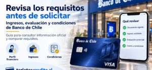 Qué revisar antes de pedir una tarjeta de crédito Banco de Chile