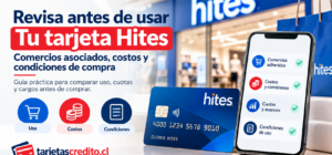 Comercios asociados, costos y condiciones de uso de la Tarjeta Hites