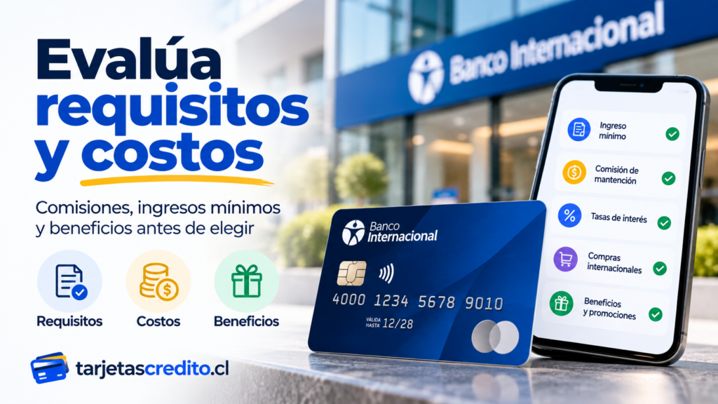 Requisitos, costos y beneficios de la tarjeta de crédito Banco Internacional