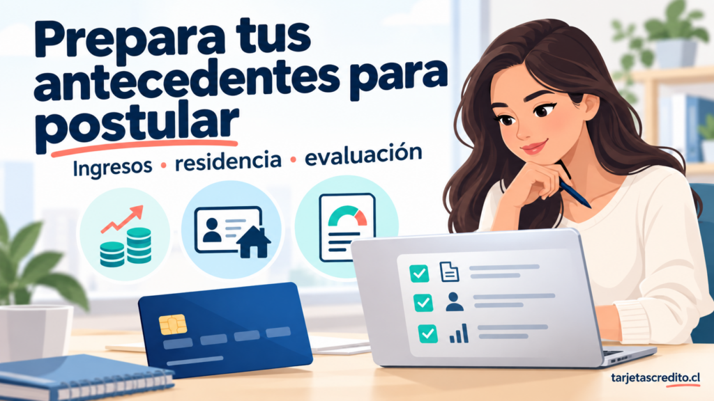 Persona revisando sus antecedentes de ingresos y residencia antes de solicitar una tarjeta de crédito.