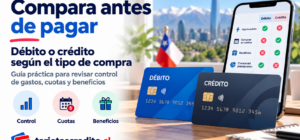 Comparación entre tarjeta de débito y tarjeta de crédito según control de gastos, cuotas y beneficios