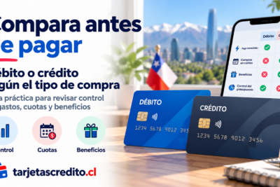 Comparación entre tarjeta de débito y tarjeta de crédito según control de gastos, cuotas y beneficios