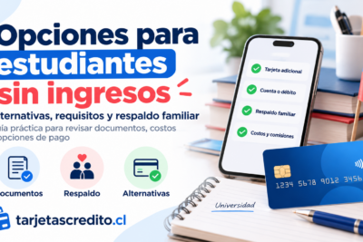 Opciones, documentos y respaldo familiar para acceder a una tarjeta siendo estudiante sin ingresos