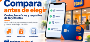 **ALT recomendado:** **Comparación de costos, beneficios y condiciones de las tarjetas de crédito Itaú Chile