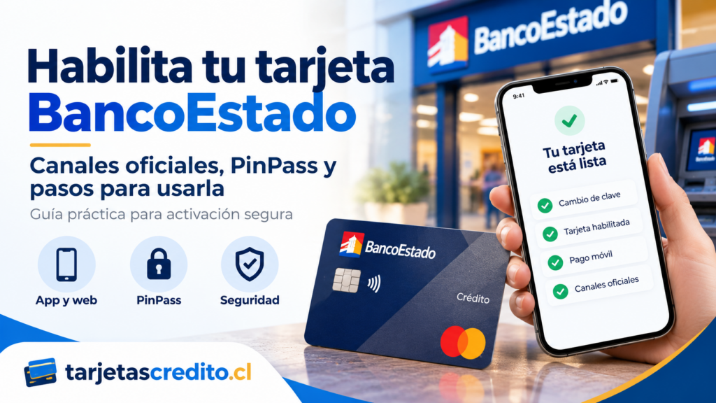 Activación de tarjeta de crédito BancoEstado por canales oficiales, PinPass y seguridad